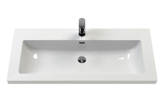 Lille 800mm Wall Hung Single Drawer Vanity with Basin - 1 Tap Hole