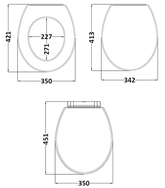 Richmond Carlton Toilet Seat