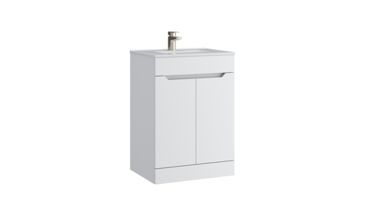 Urban 500mm 2 Door Floor Standing Unit Matt White