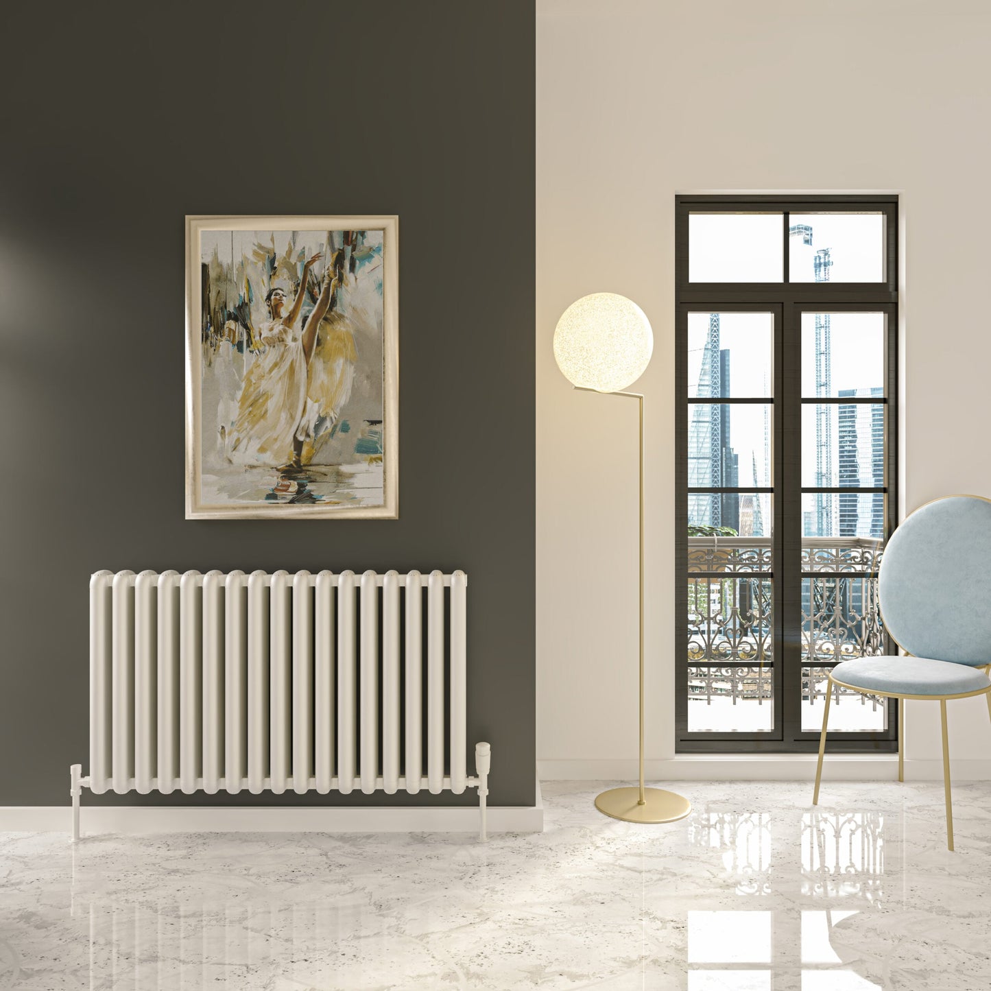 CALGARY 600x1240mm WHITE