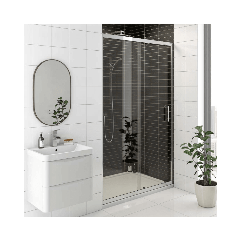 KV8 Sliding Shower Door 1100mm