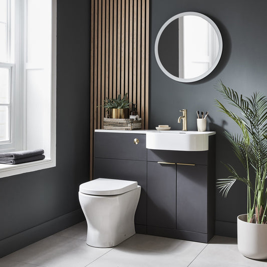 Fusion WC Unit Matt Dark Grey