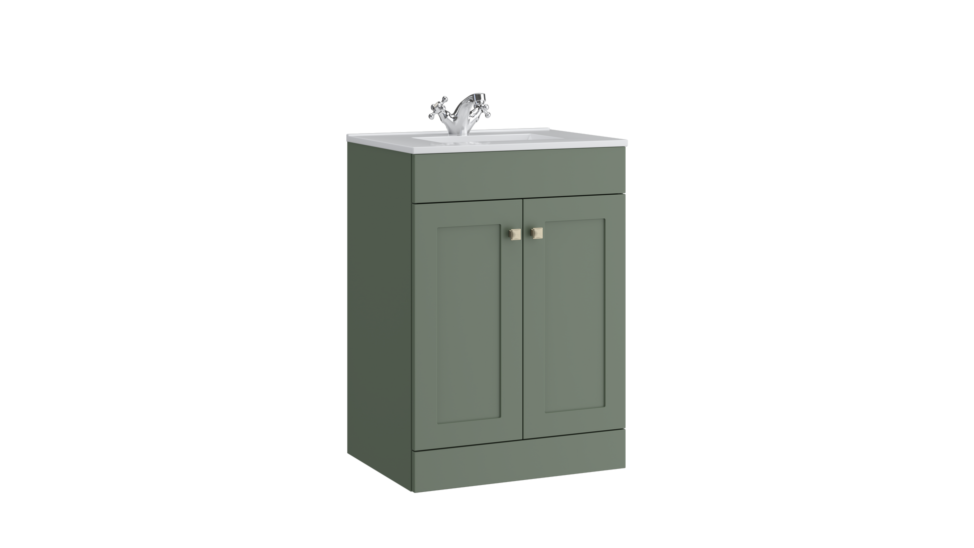 Sanctuary 500mm 2 Door Floor Standing Unit Corymbia Green