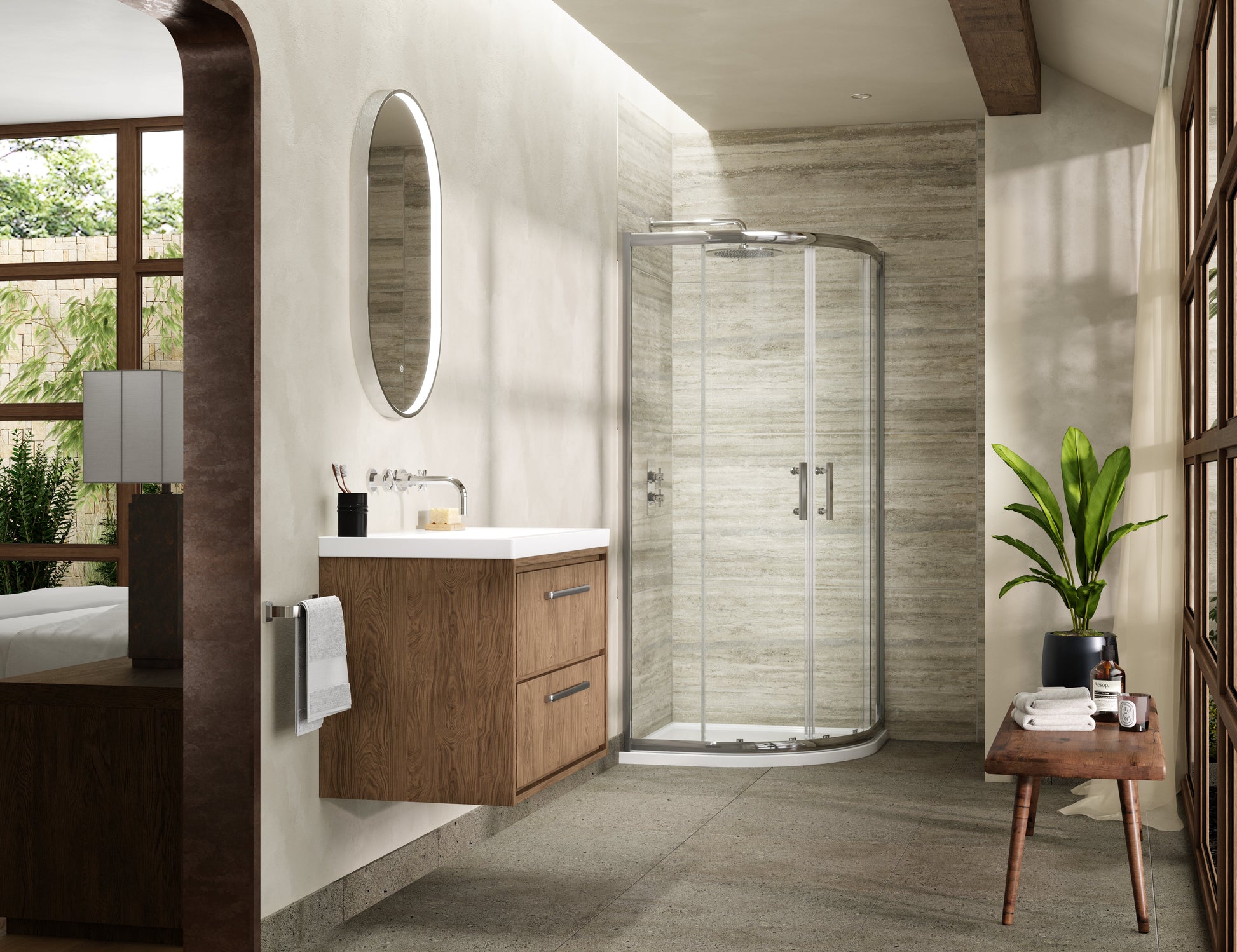 Pacific 900mm Quadrant Enclosure 6mm Glass