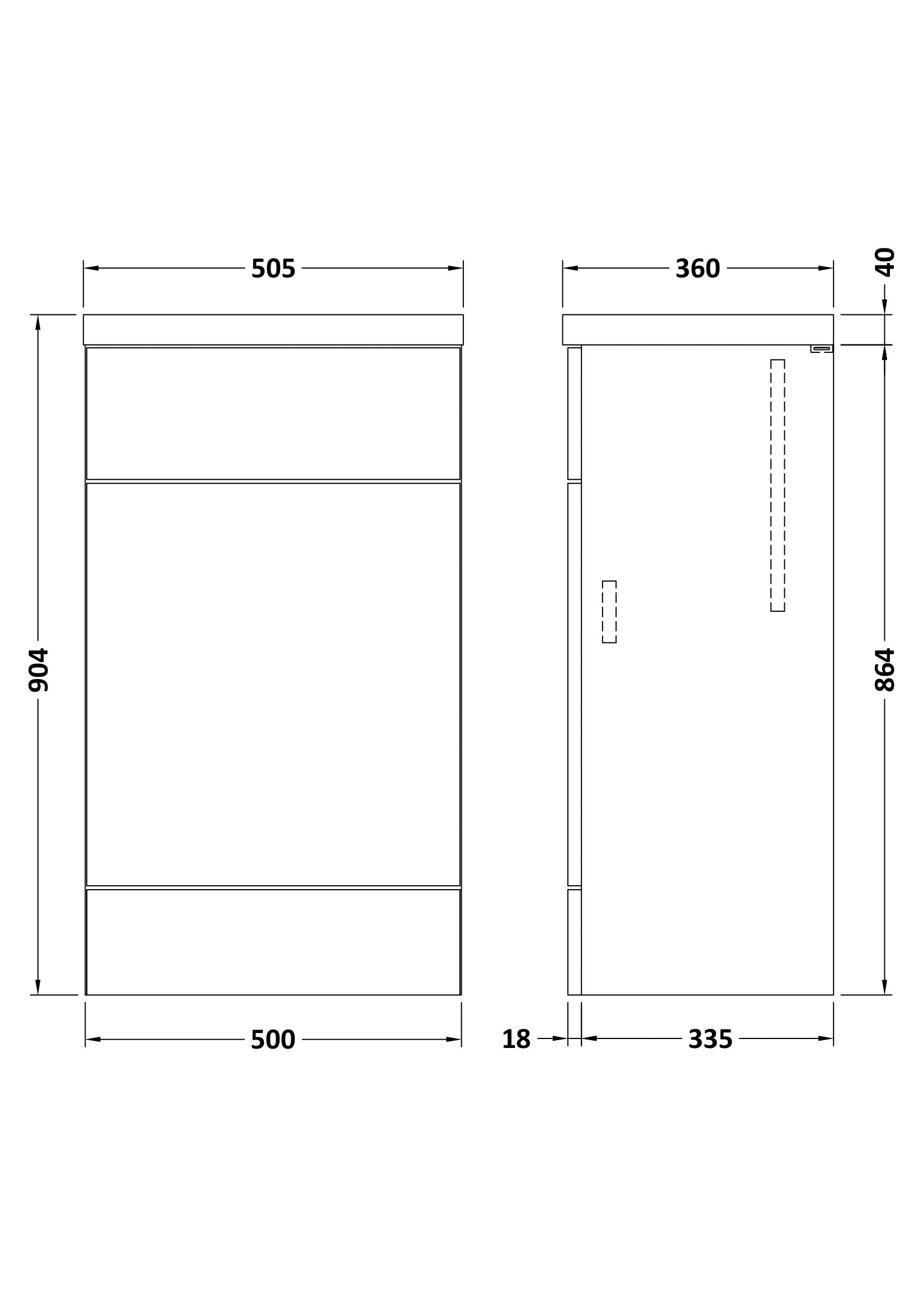 Hudson Reed Fusion 500mm Bleached Oak Toilet Unit with Polymarble Top