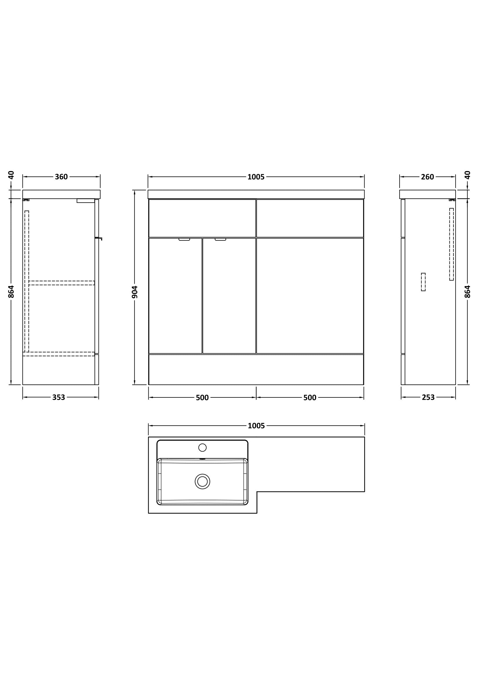 Hudson Reed Fusion 1000mm Gloss Grey Floor Standing 2 Door Left Hand Vanity Basin & Toilet Combination