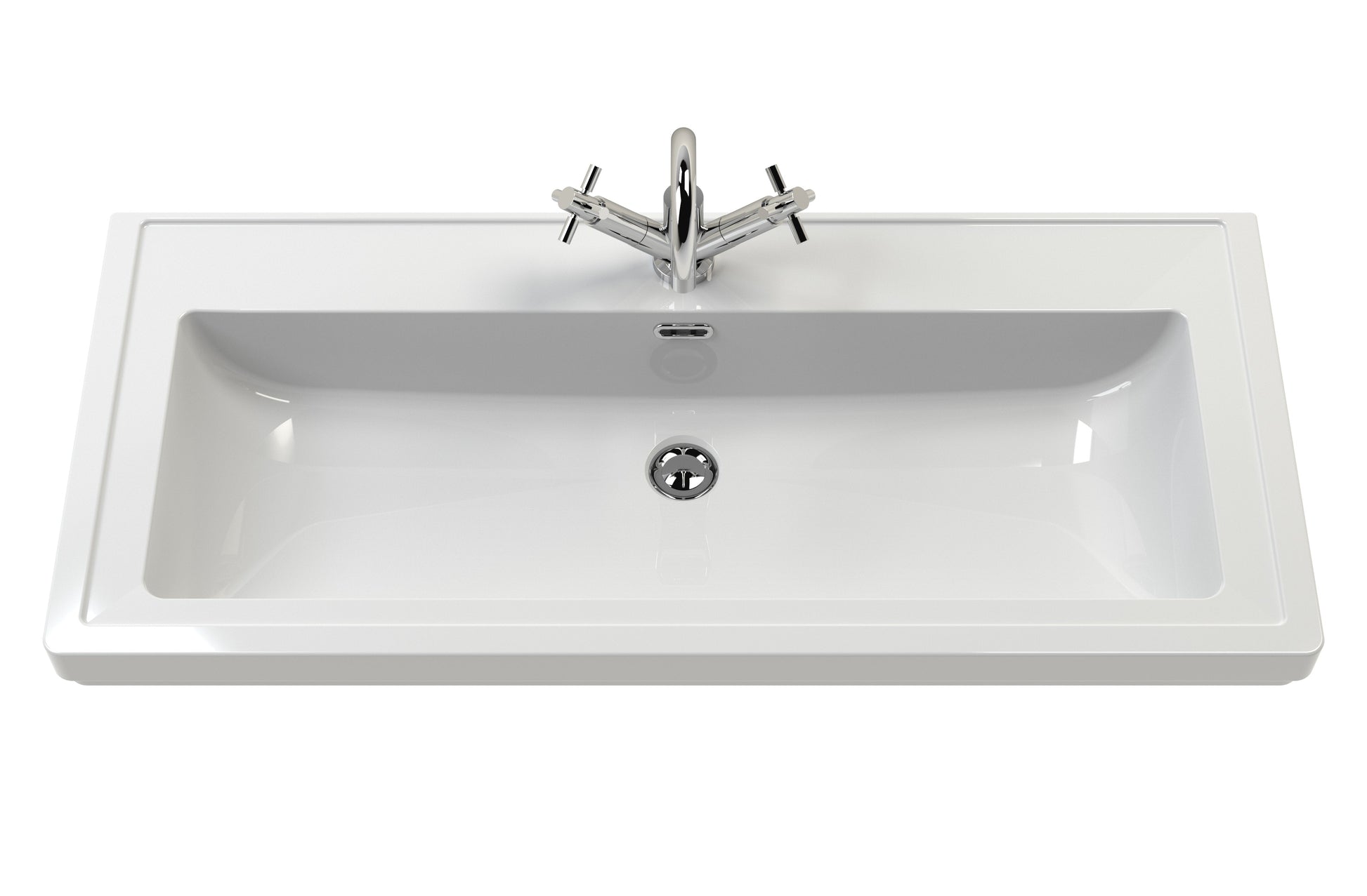Lille 600mm Floor Standing 2-Drawer Vanity with Basin - 1 Tap Hole