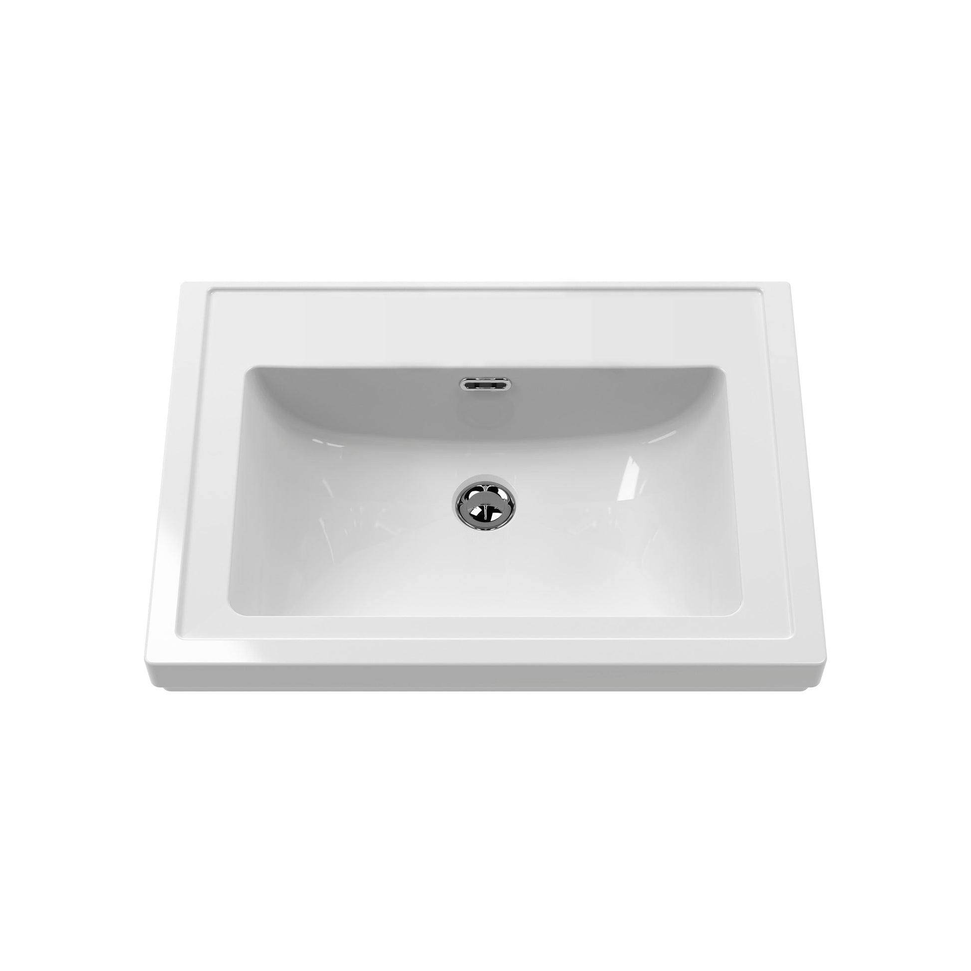 Hudson Reed Old London 600mm Floor Standing 2 Door Vanity Unit & 0 Tap Hole Fireclay Basin