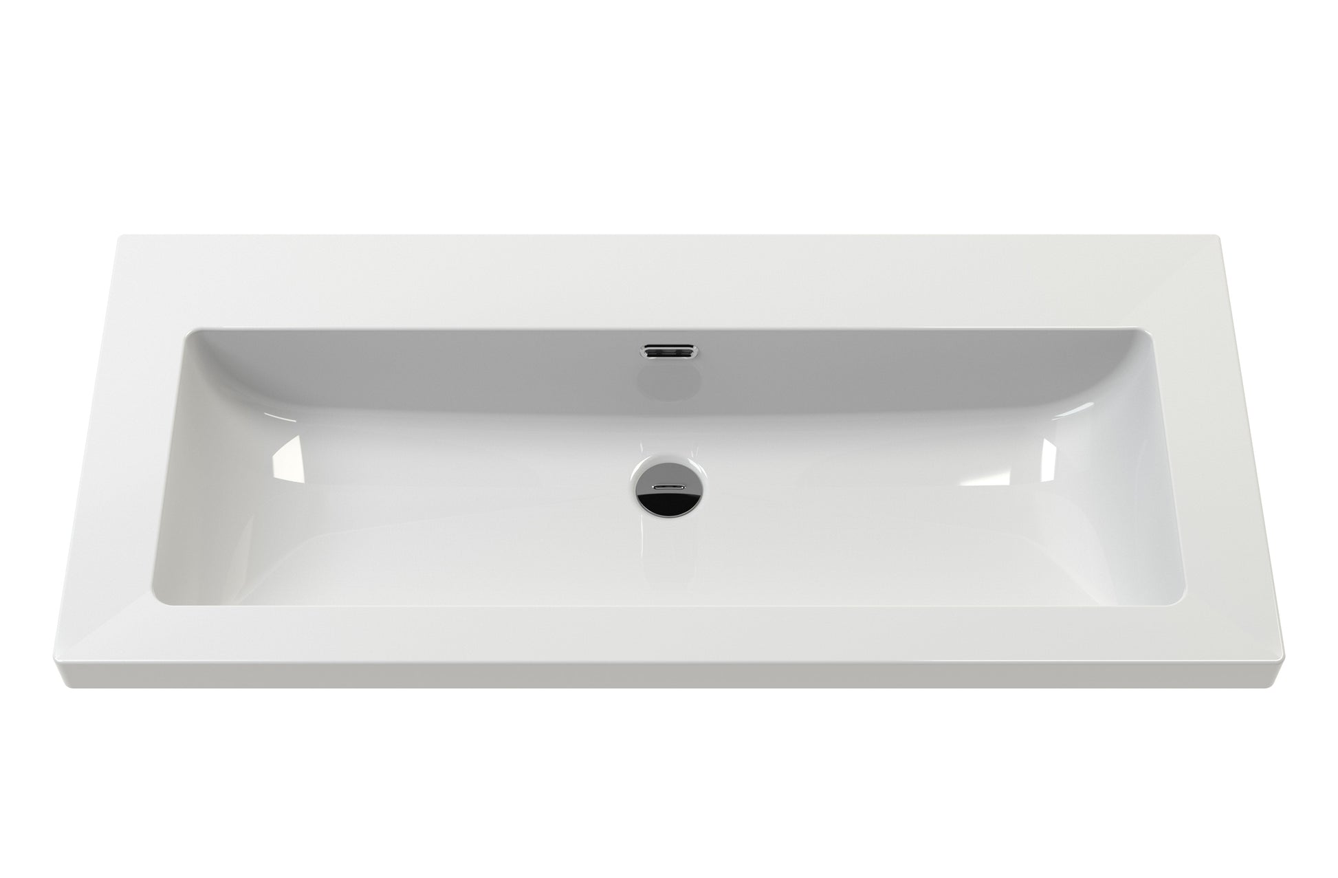Bexley Floor Standing 1 Drawer Vanity & 0 Tap Hole Contemporary Fireclay Basin, 800mm - Fern Green