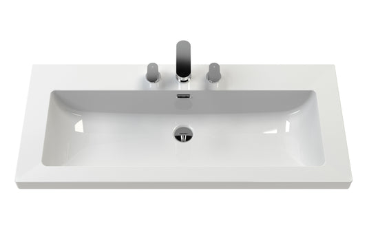 Lille 800mm Wall Hung 2-Drawer Vanity with Basin - 3 Tap Hole