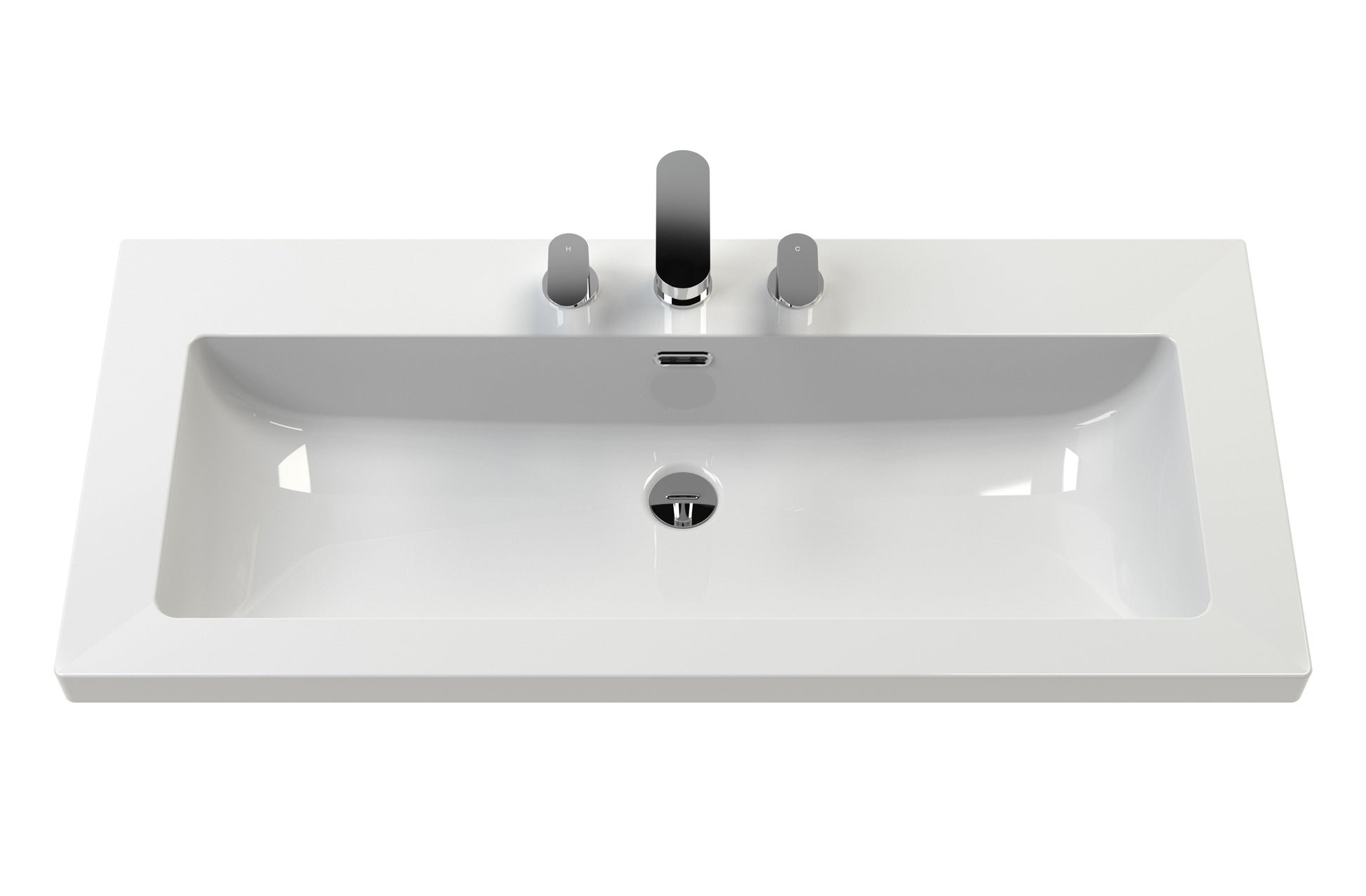 Lille 800mm Floor Standing 2-Drawer Vanity with Basin - 3 Tap Hole