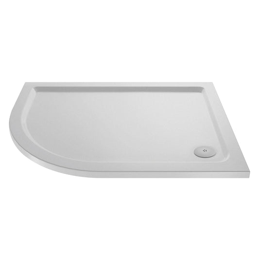 Slip Resistant Offset Quadrant Slimline Shower Tray Left Hand 1200 x 900mm