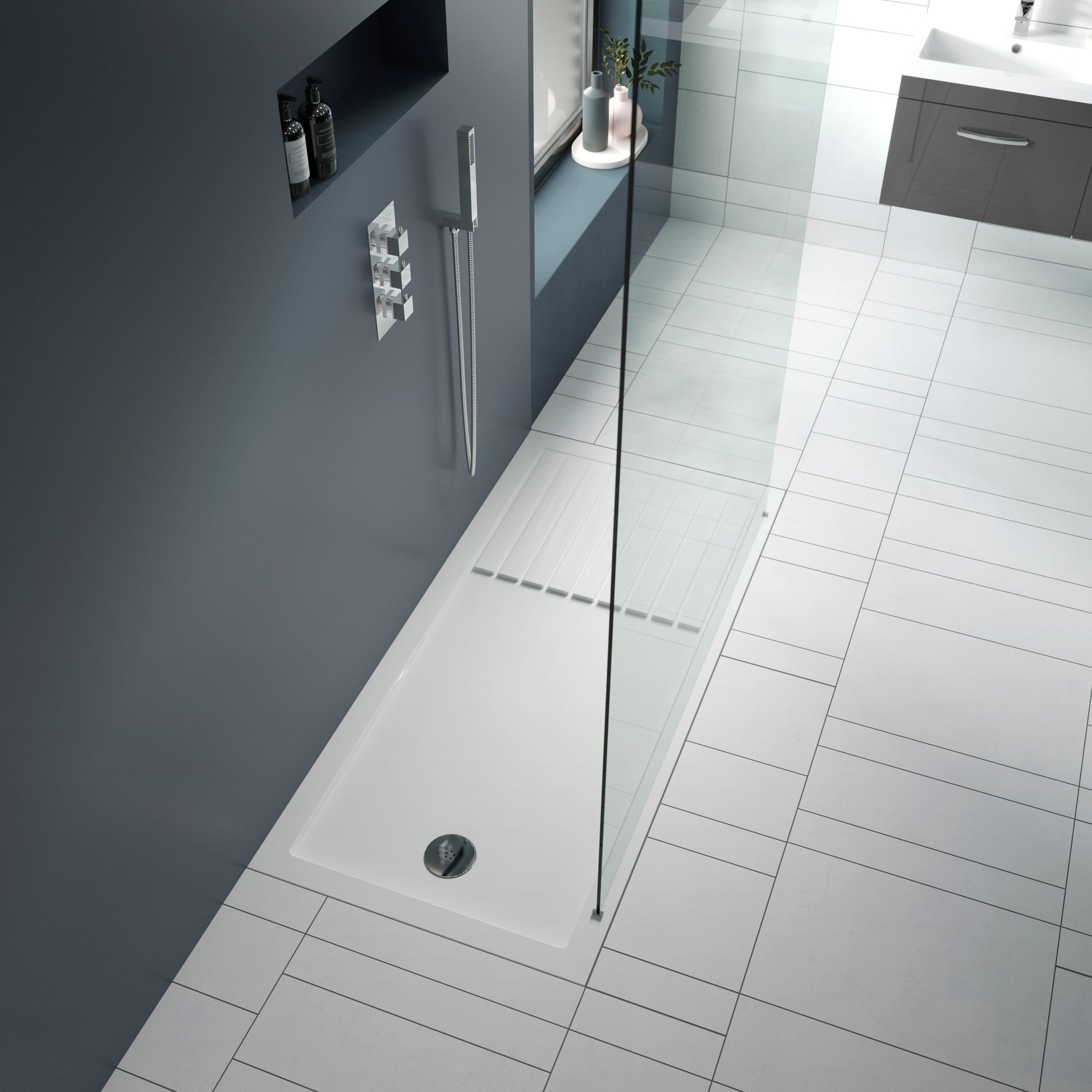 Rectangular Walk-In Slimline Shower Tray 1400 x 800mm