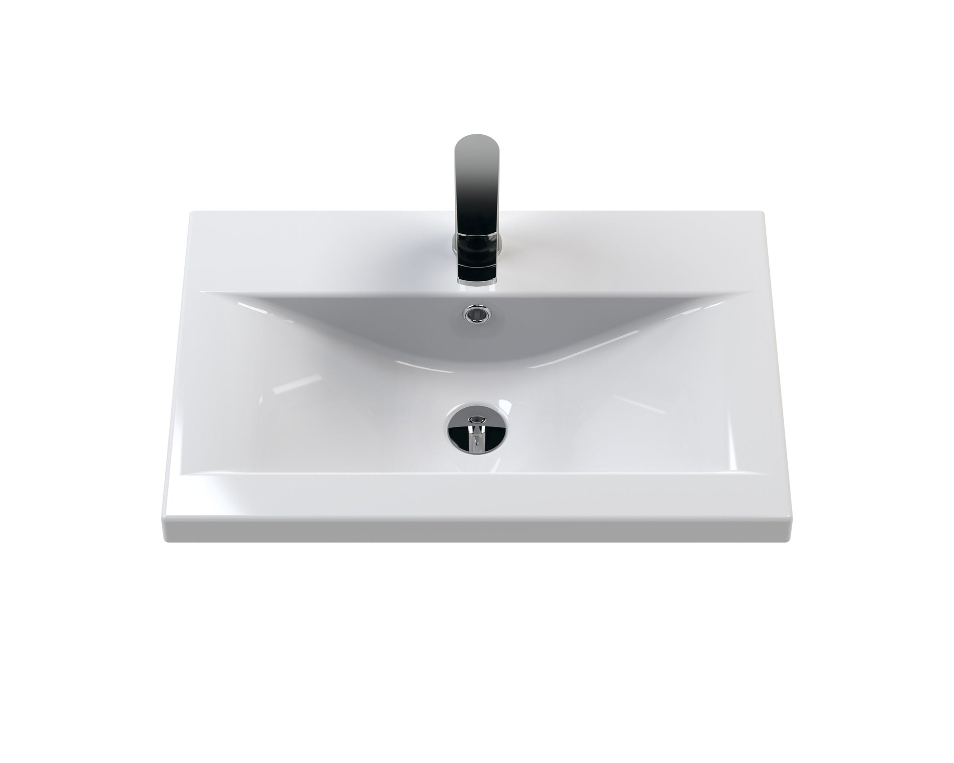 Urban 600mm Floor Standing 2-Door Unit and Mid-Edge Basin 1 Tap Hole