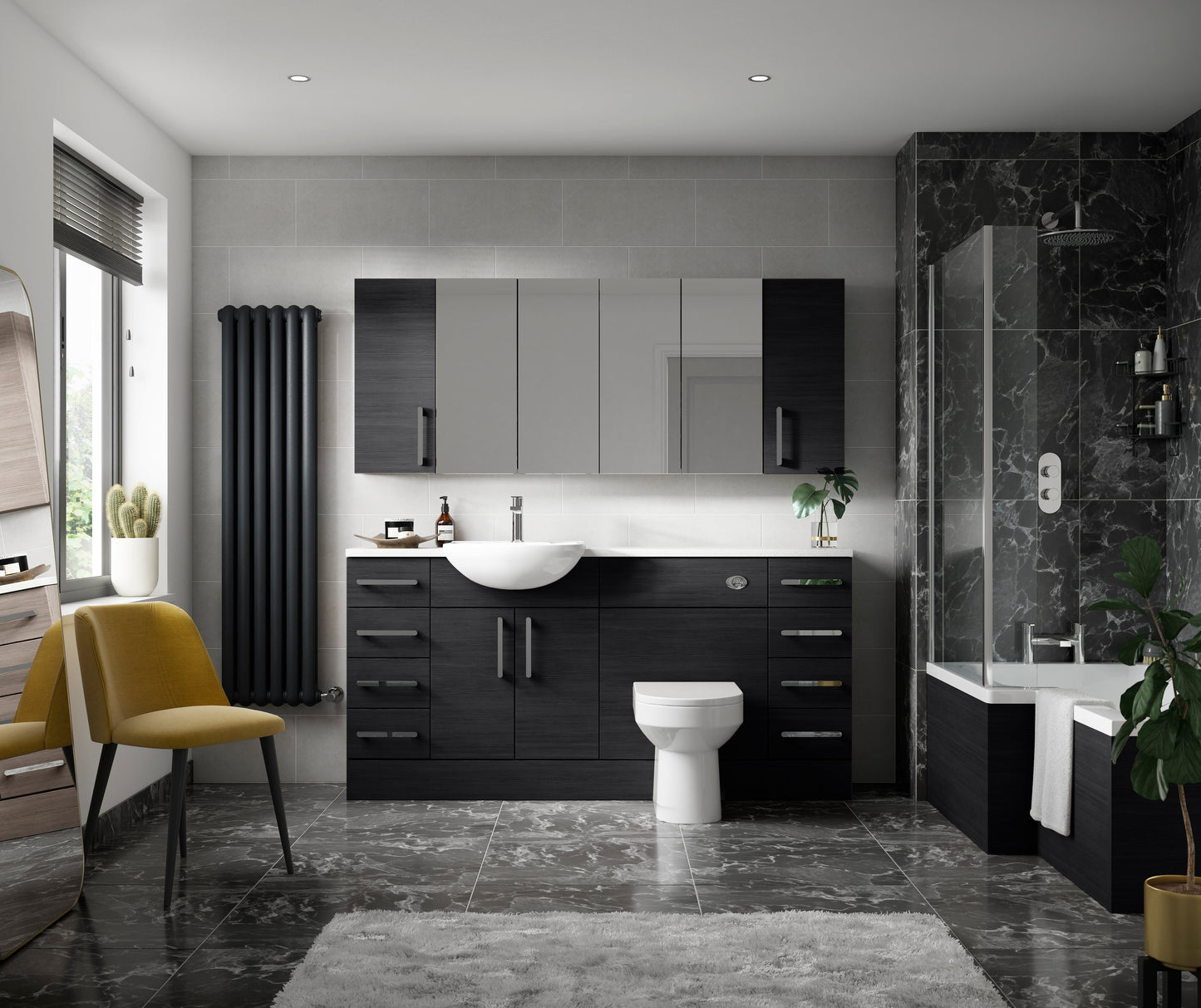 Fusion Fitted Floor Standing 2 Door Vanity Unit 800mm