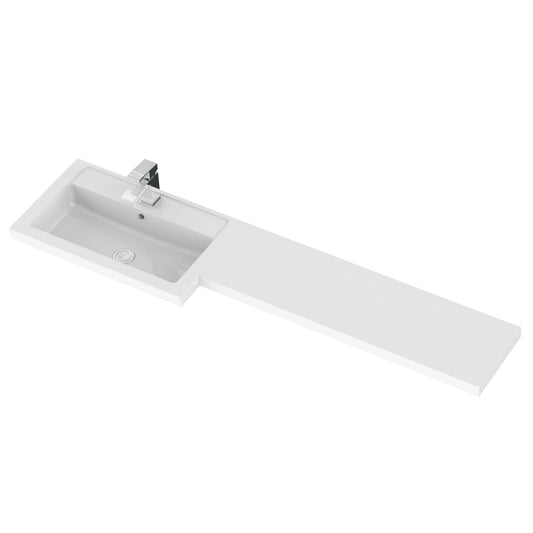 Hudson Reed Fusion 1500mm Floor Standing 2 Door Left Hand Vanity Basin Combination With Handles