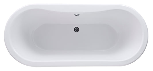 Hudson Reed 1690mm Freestanding Bath With Pride Legs