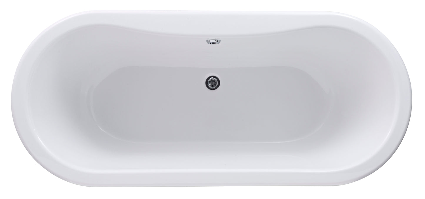 Hudson Reed 1690mm Freestanding Bath With Deacon Legs