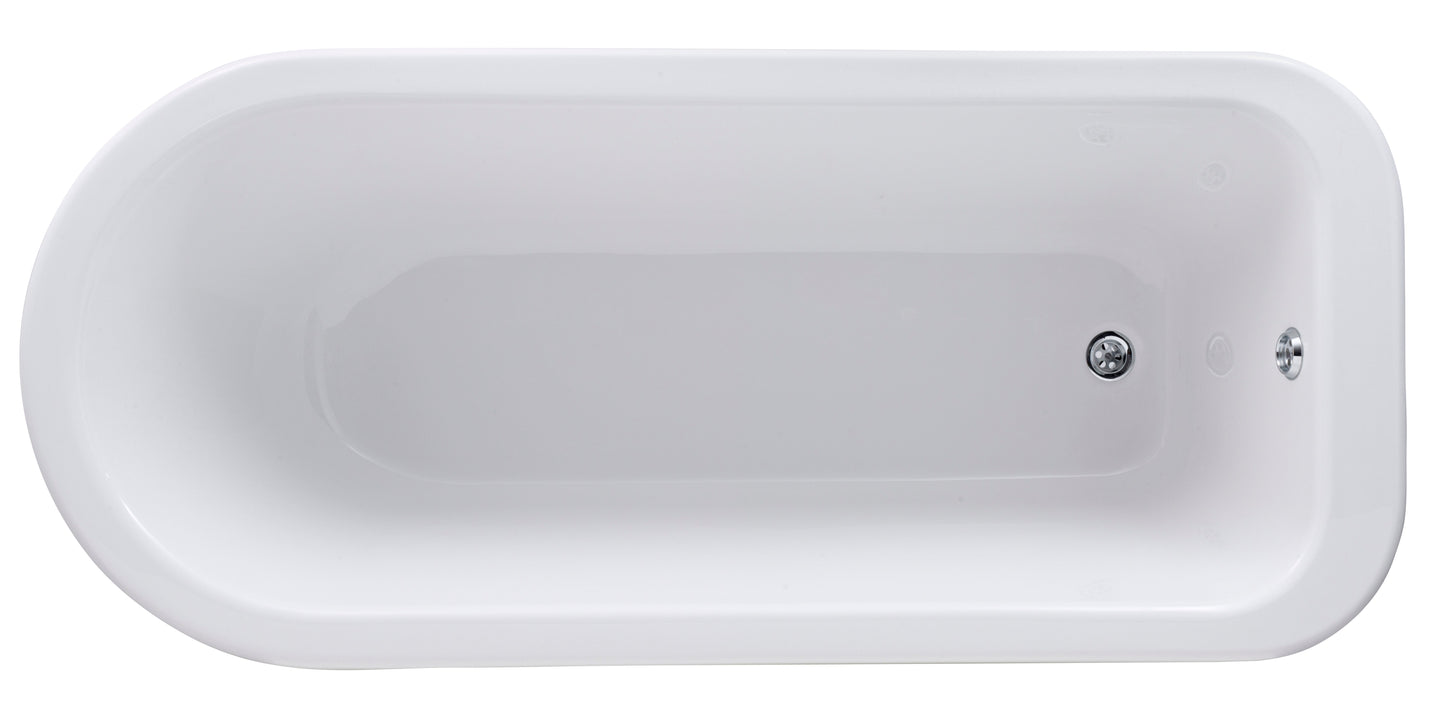 Hudson Reed 1690mm Freestanding Bath With Pride Legs