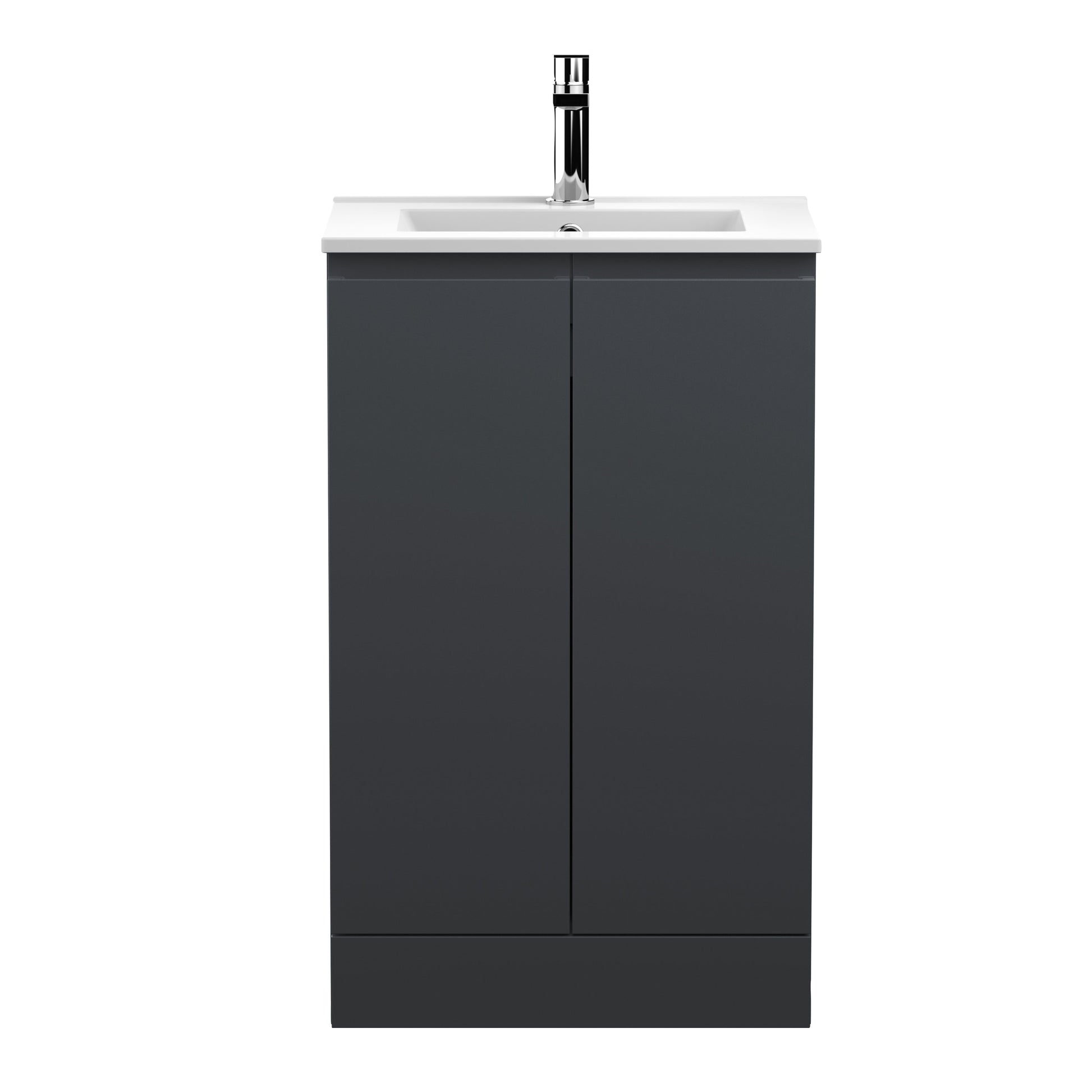 Hudson Reed Urban 500mm Floor Standing 2 Door Vanity Unit with Ceramic Basin